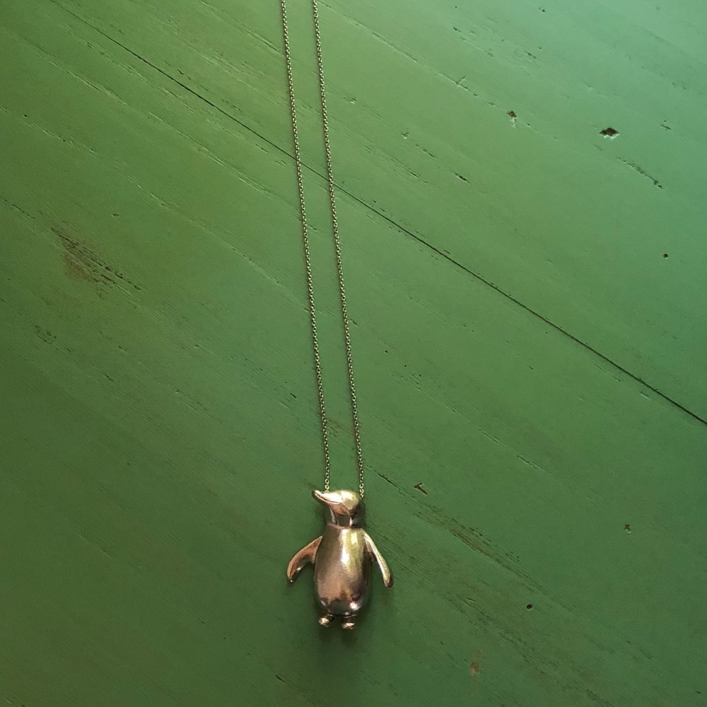 Penguin pendant necklace